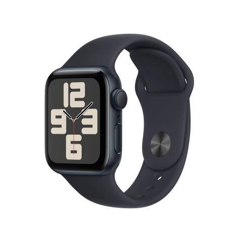 Apple Watch SE GPSCassa 40mm in Alluminio Mezzanotte con Cinturino Sport Mezzanotte - M/L