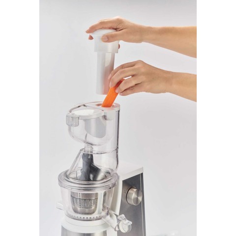 Ariete 177 Centrika Slow Juicer Metal - Estrattore di Succo - Tappo antigoccia - Acciaio Inox - 400 Watt - Argento