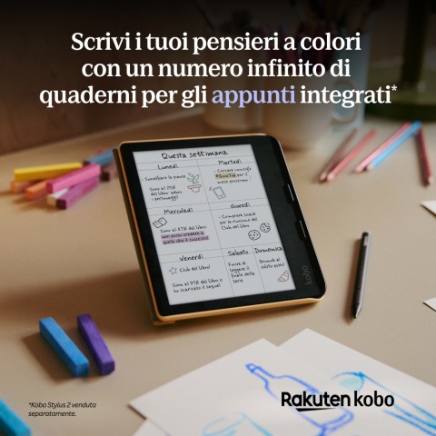 Rakuten Kobo Libra Colour lettore e-book Touch screen 32 GB Wi-Fi Bianco