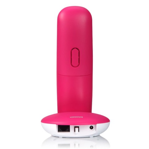 Brondi Lotus Telefono DECT Magenta, Bianco