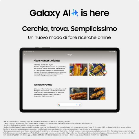 Samsung Galaxy Tab S9 Ultra Tablet AI Android 14.6 Pollici Dynamic AMOLED 2X Wi-Fi RAM 12 GB 256 GB Tablet Android 13 Graphite