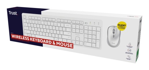 Trust Ody II tastiera Mouse incluso Casa/ufficio RF Wireless Italiano Bianco