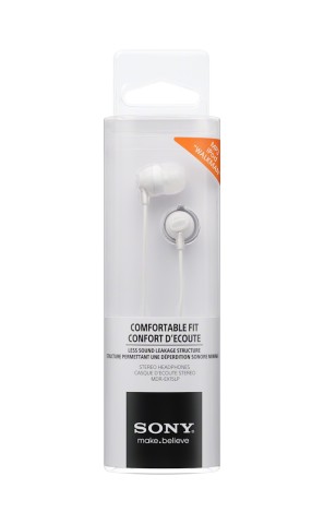 SONY AURIC. MDR EX15LPW WHITE CUFFIA AURIC.IN-EAR 8-22000HZ 100DB