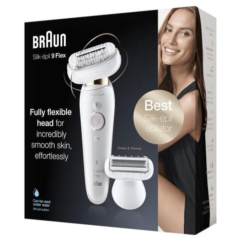 BRAUN SILK EPIL SE9002 3D EPILATORE W&D 40PINZE +TESTINA RASO