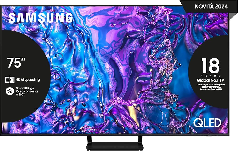 SAMSUNG TVC 75" 75Q70DATXZT R 4K TV QLED 75"UHD 4K HDR DVBT2/S2/HEVC