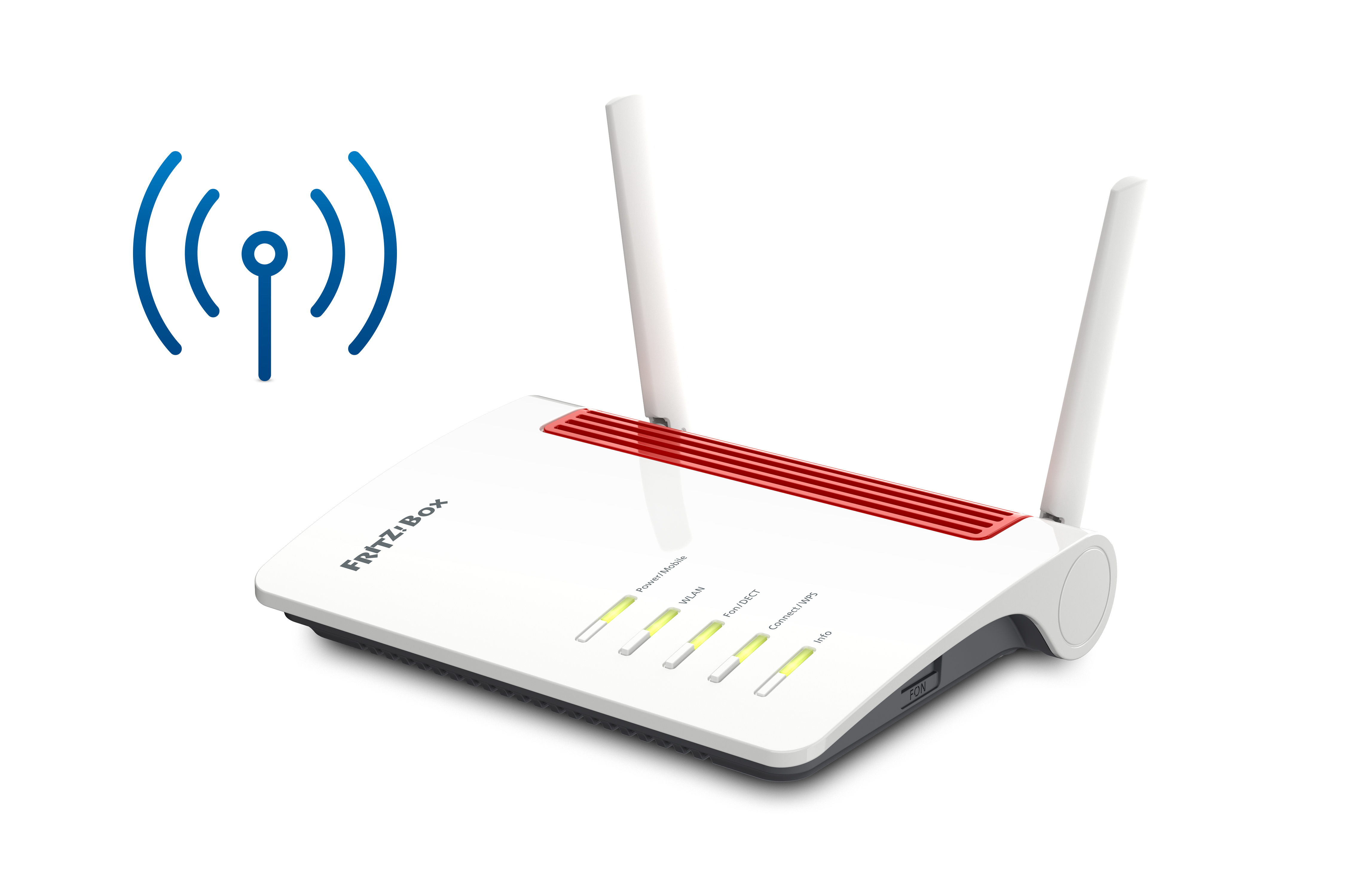 FRITZ!Box 6850 LTE router wireless Gigabit Ethernet Dual-band (2.4 GHz/5 GHz) 4G Bianco