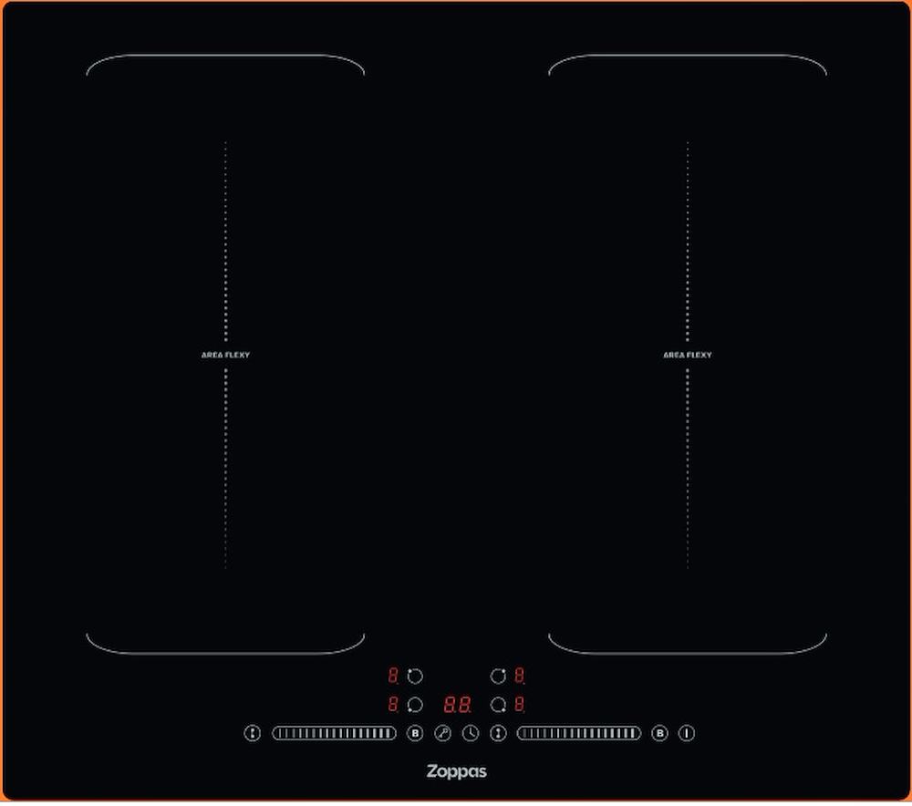ZOPPAS P.COTTURA MZIHA6040F P.COTT.INDUZ.60CM 4ZONE 2ZONE FLEXY