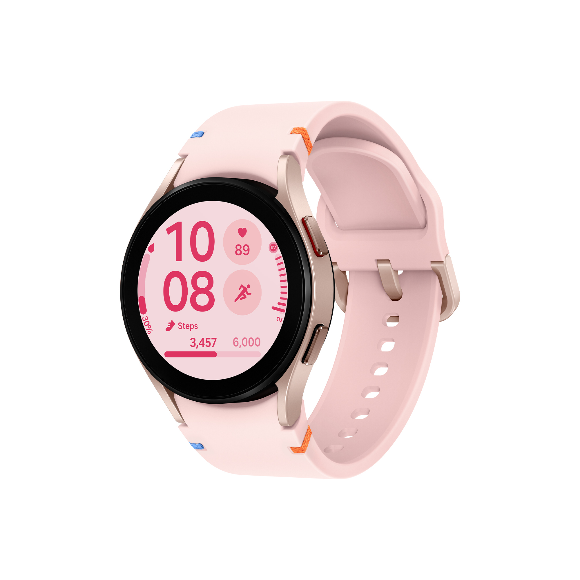 Samsung Galaxy Watch FE 40mm Smartwatch Analisi del Sonno, Ghiera Touch in Alluminio, Pink Gold