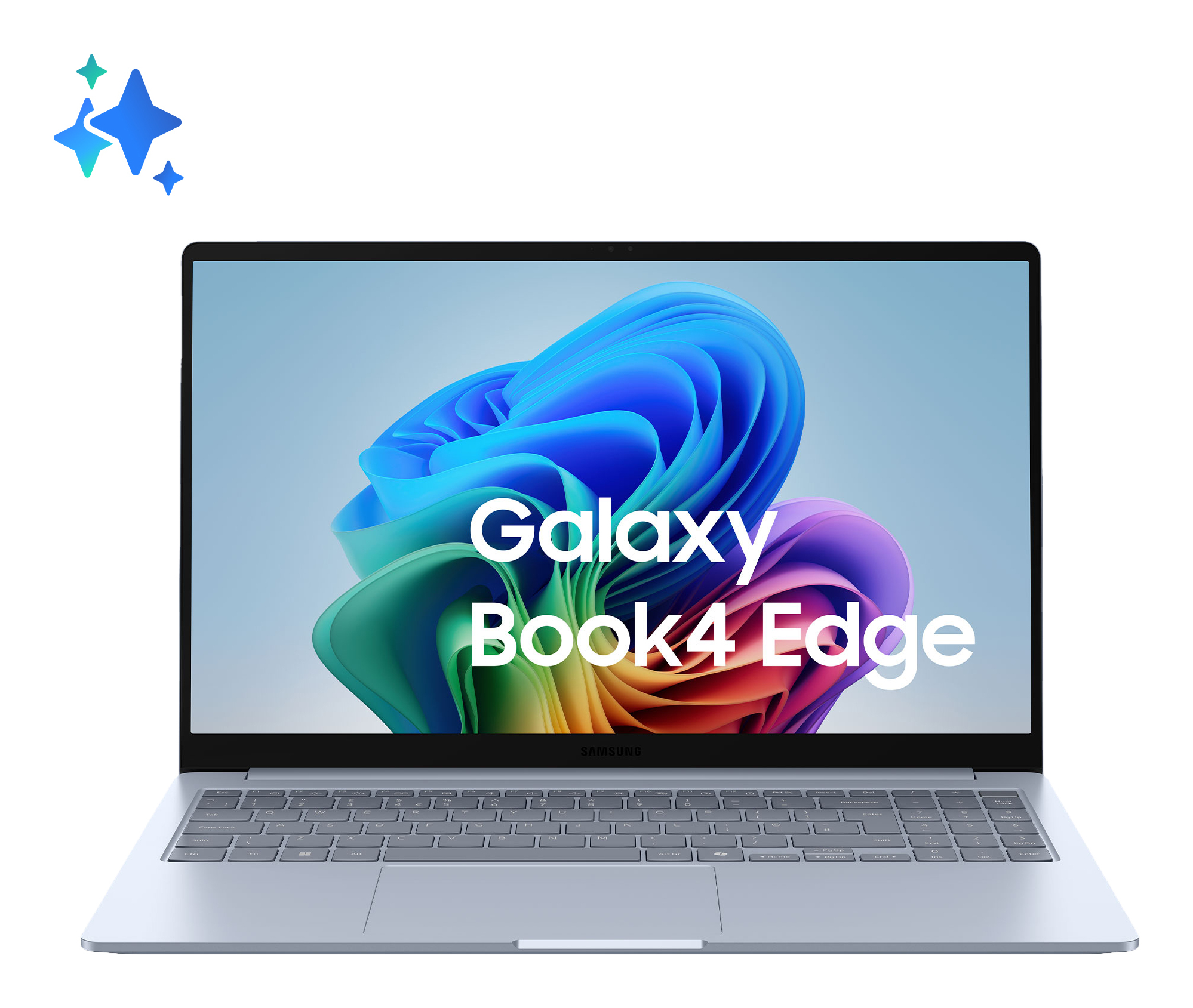 Samsung Galaxy Book4 Edge Qualcomm Snapdragon X1-P42-100 Computer portatile 39,6 cm (15.6") Full HD 16 GB LPDDR5x-SDRAM 256 GB eUFS Wi-Fi 7 (802.11be) Windows 11 Blu