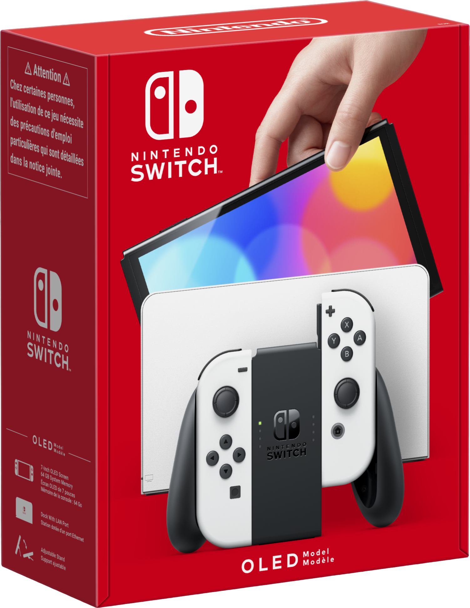 Nintendo Switch (modello Oled) Bianco, schermo 7 pollici