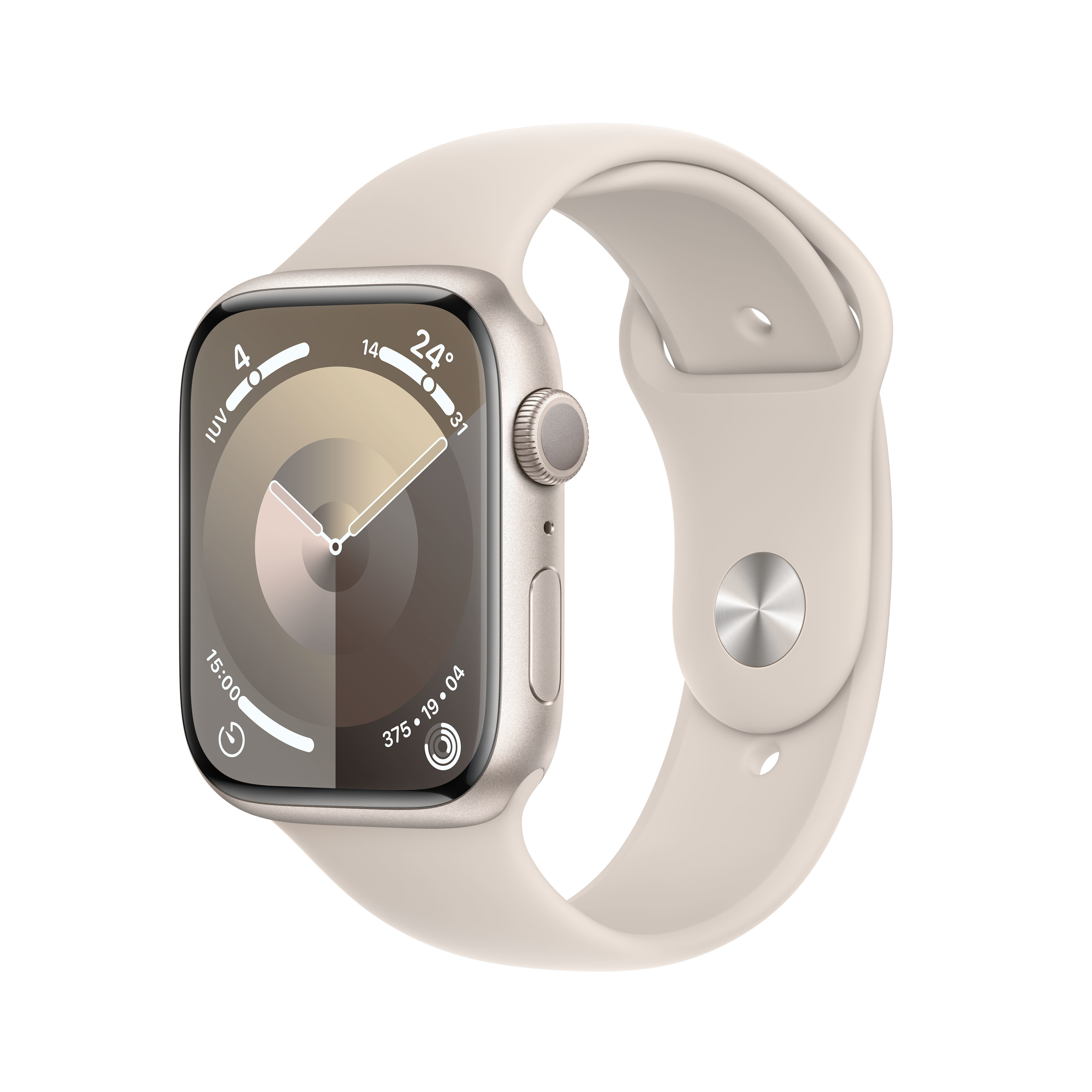 Apple Watch Series 9 GPS Cassa 45mm in Alluminio Galassia con Cinturino Sport Galassia - M/L